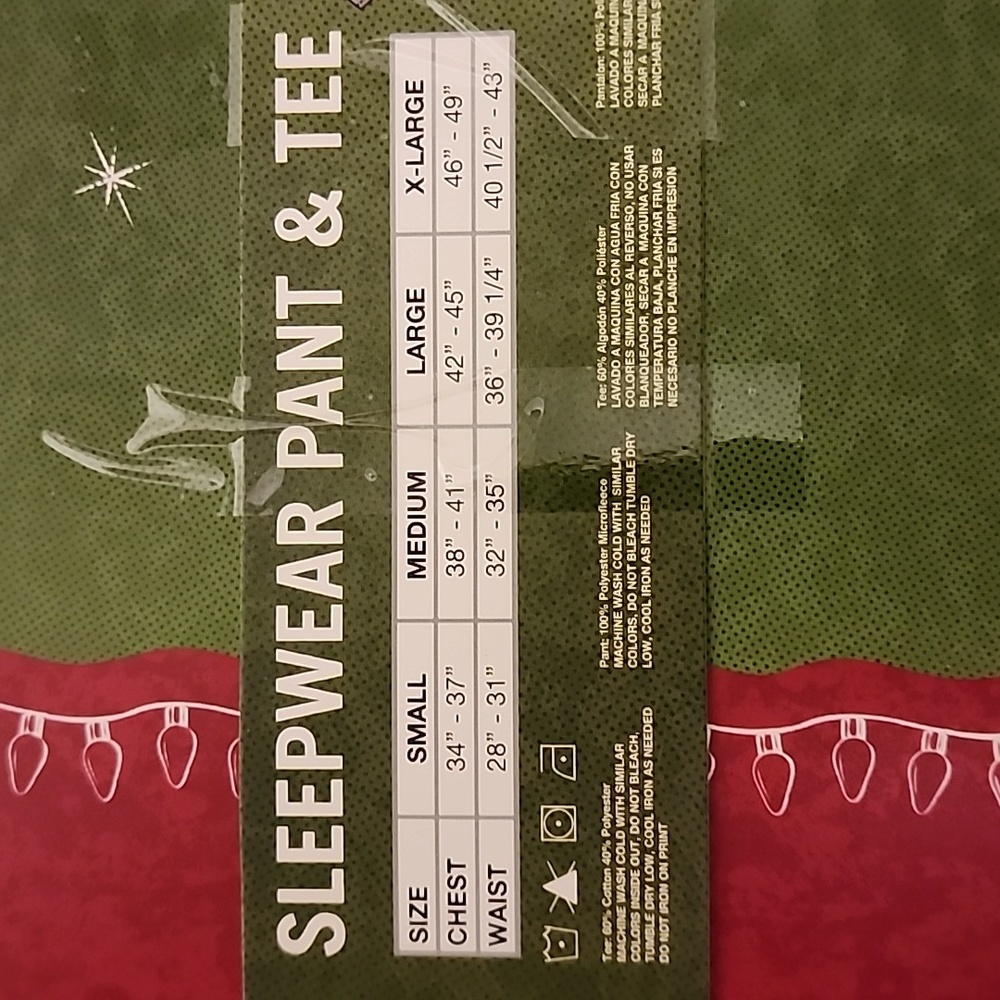 Christmas story pink nightmare bunny mens sleepwear pjs new - Picture 3 of 3